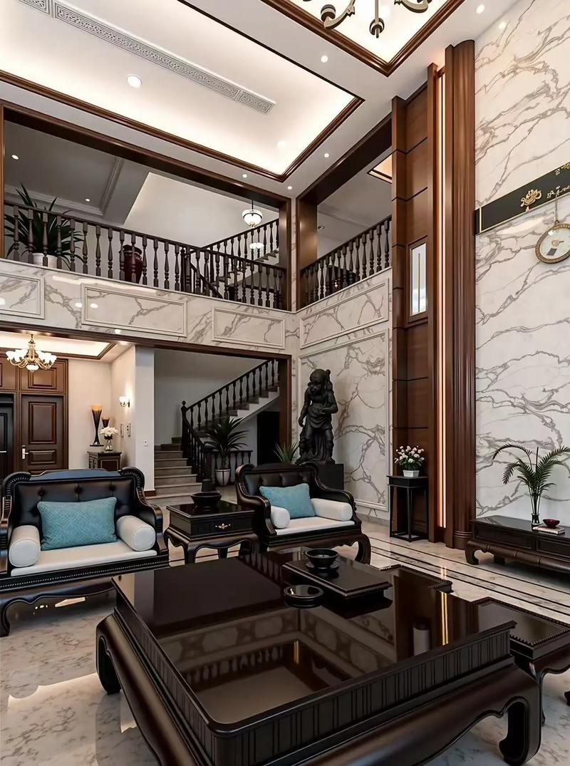 水墨江南，诗意栖居 农村新中式别墅的室内外装修美学