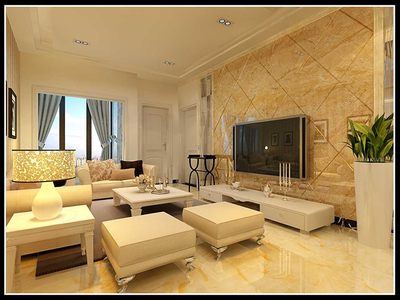 花果园李女士88平欧式豪华三居装修实景图赏析